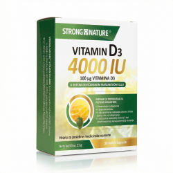 Strong Nature Vitamin D3 4000 IU 30 kapsula