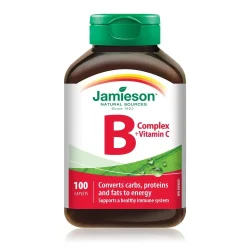 Jamieson B kompleks + Vitamin C, tablete A100