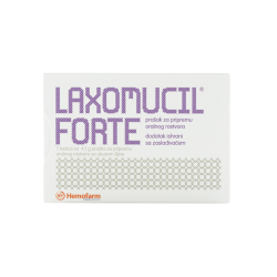 HEMOFARM LAXOMUCIL FORTE PRAŠAK ( 7 KESICA ),Reguliše probavu i održava normalnu funkciju organa za varenje