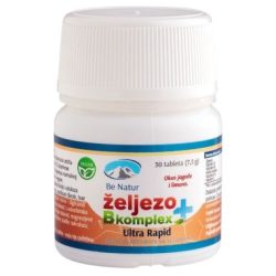 BE NATUR ŽELJEZO+B COMPLEX 30 KOM