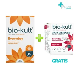 Bio-Kult EVERYDAY Probiotik za Djecu i Odrasle 60 kapsula + Bio-Kult Fast Dissolve Immune 30 Vrećica Gratis