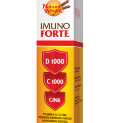 NATURAL WEALTH Imuno Forte D+C+cink šumeće tbl. a 20